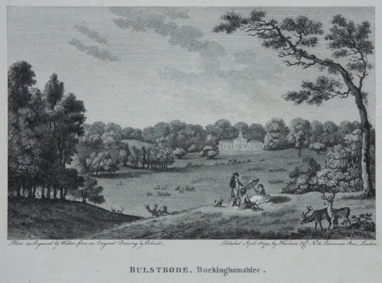 Print - Bulstrode, Buckinghamshire. - 